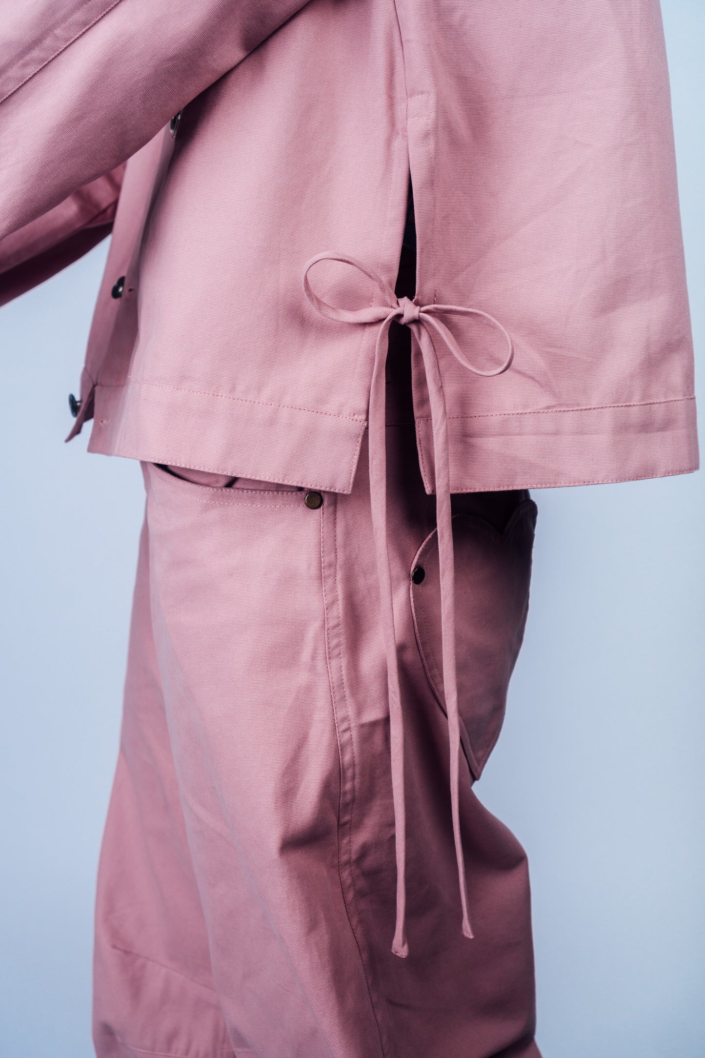 Kokoro Work Jacket 'Dust Pink Canvas'