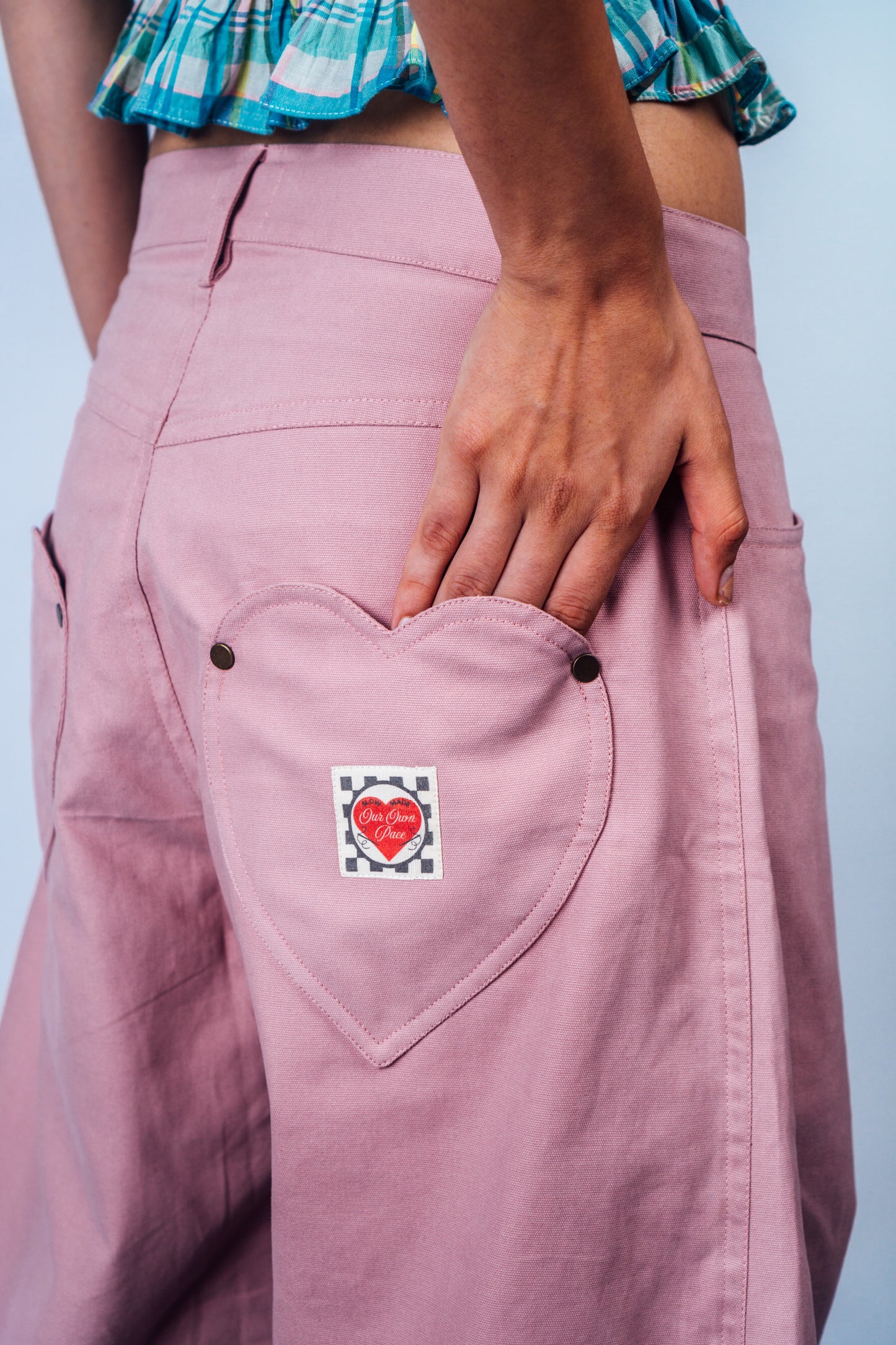 Horseshoe Pants 'Dust Pink Canvas'