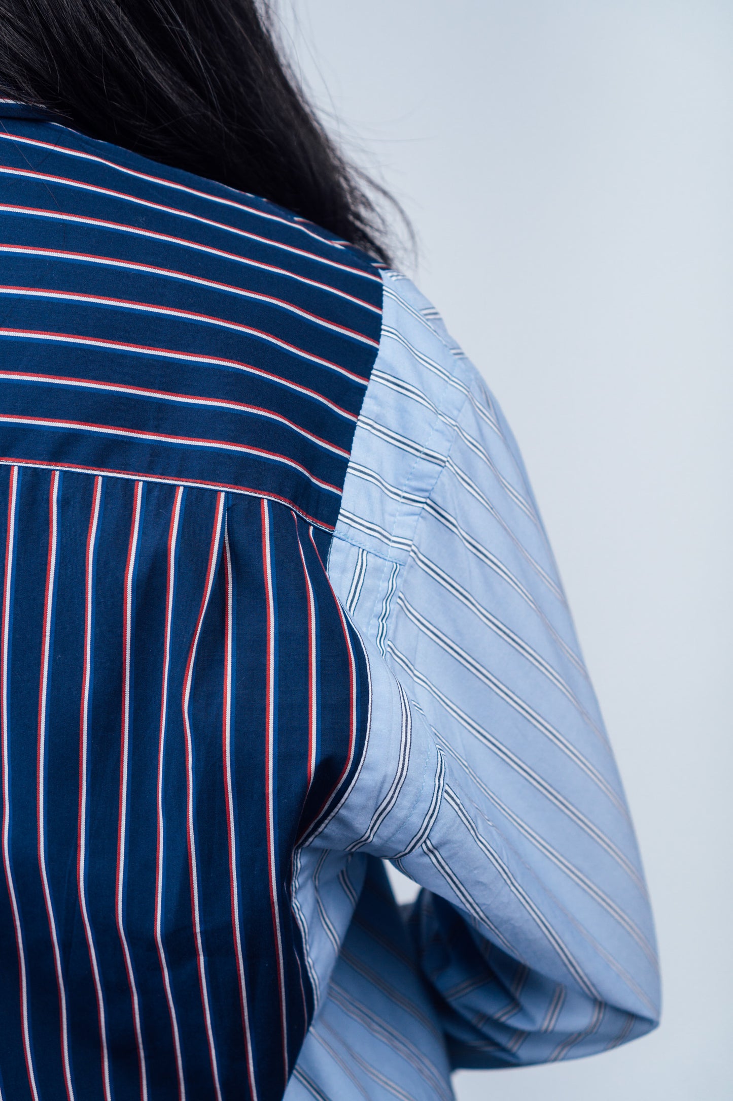 Sunday Morning Shirt 'Blue Stripe Split'