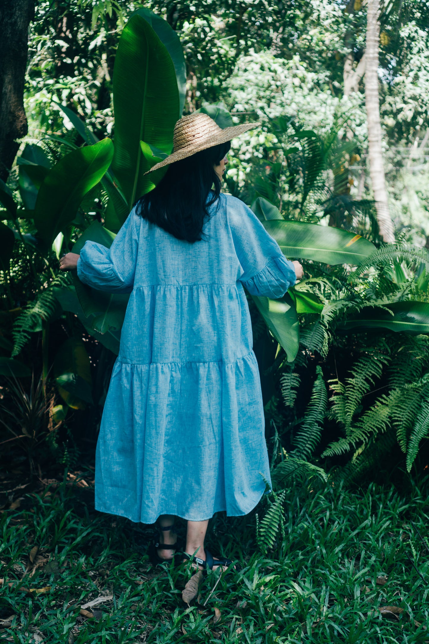Jasmine Dress 'Light Blue Khadi'