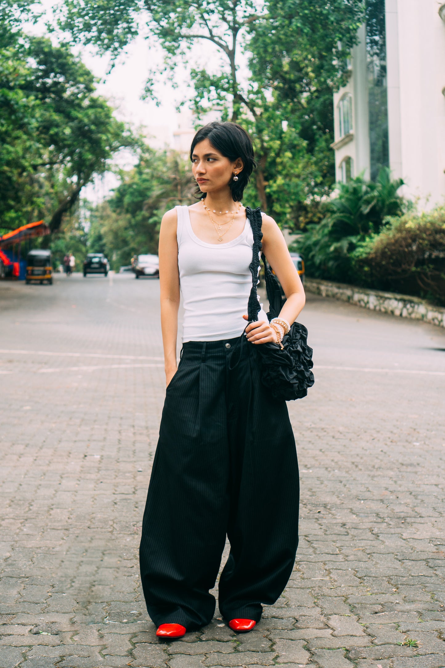 Really Wide Pants 'Black Stripes'