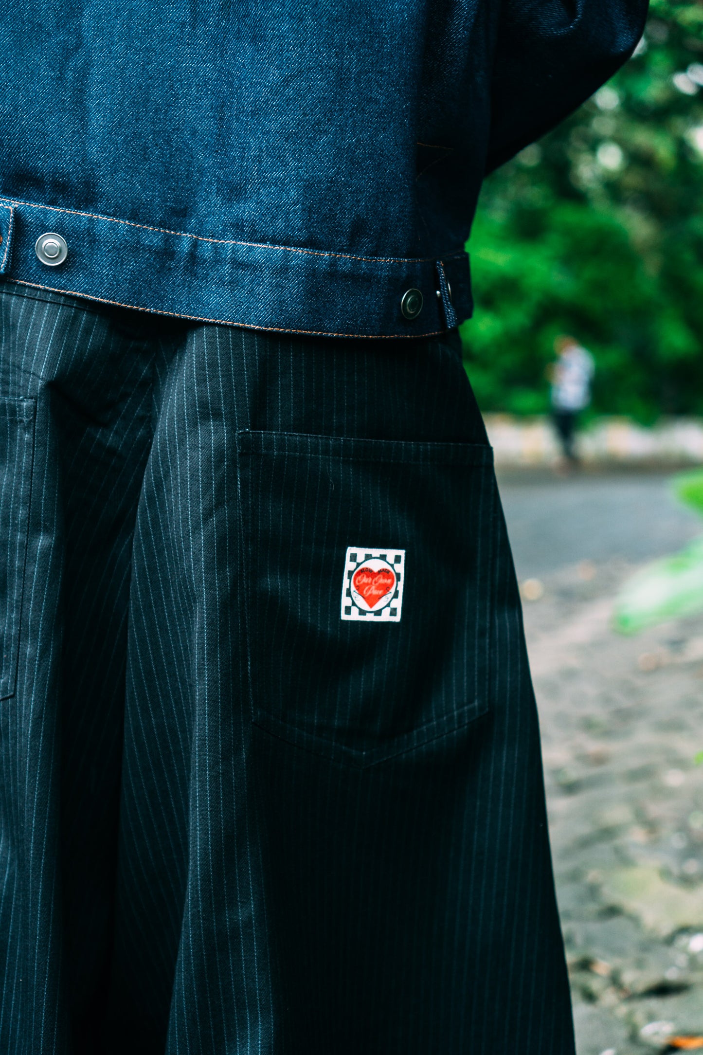 Really Wide Pants 'Black Stripes'
