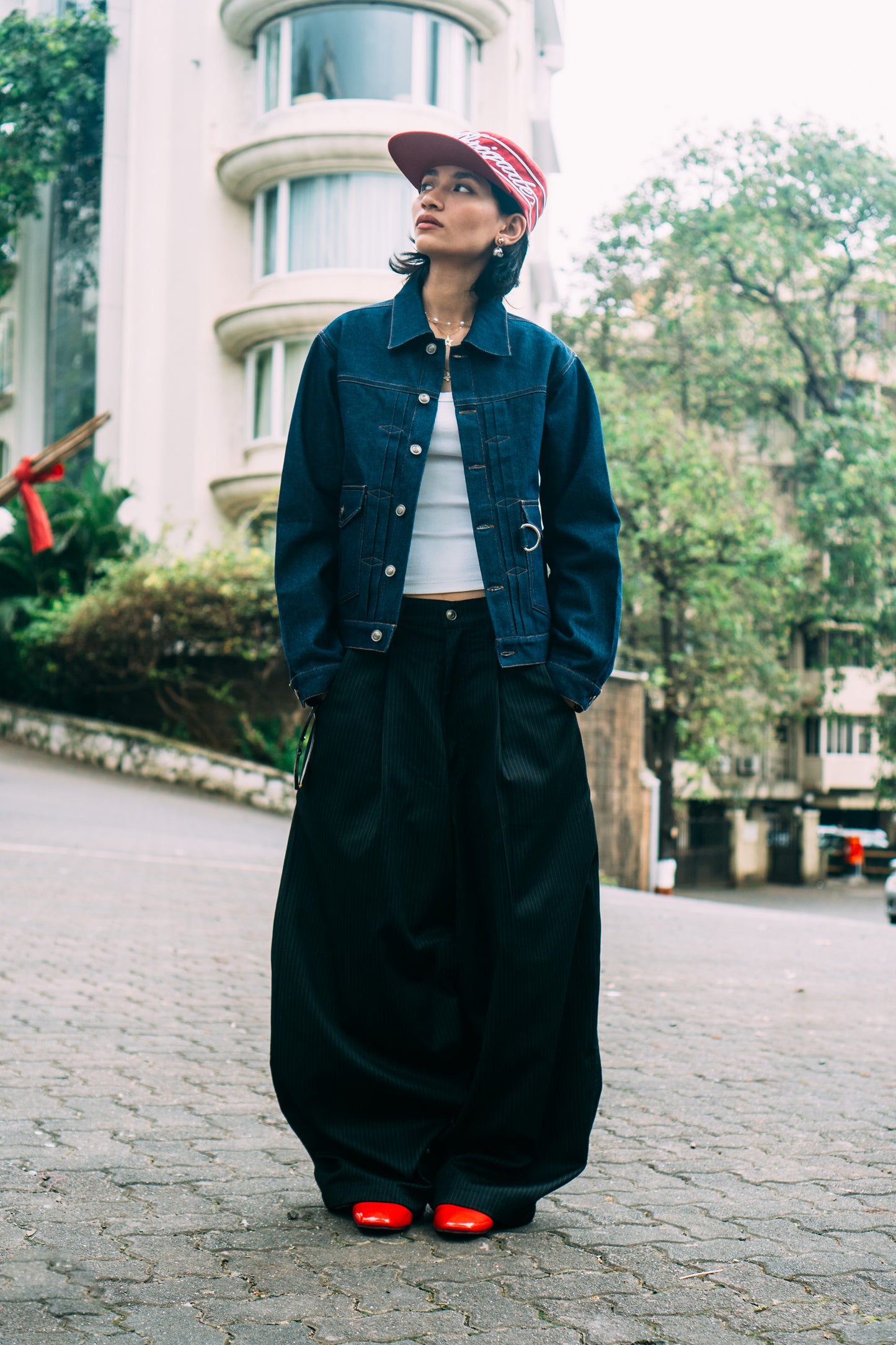 Really Wide Pants 'Black Stripes'