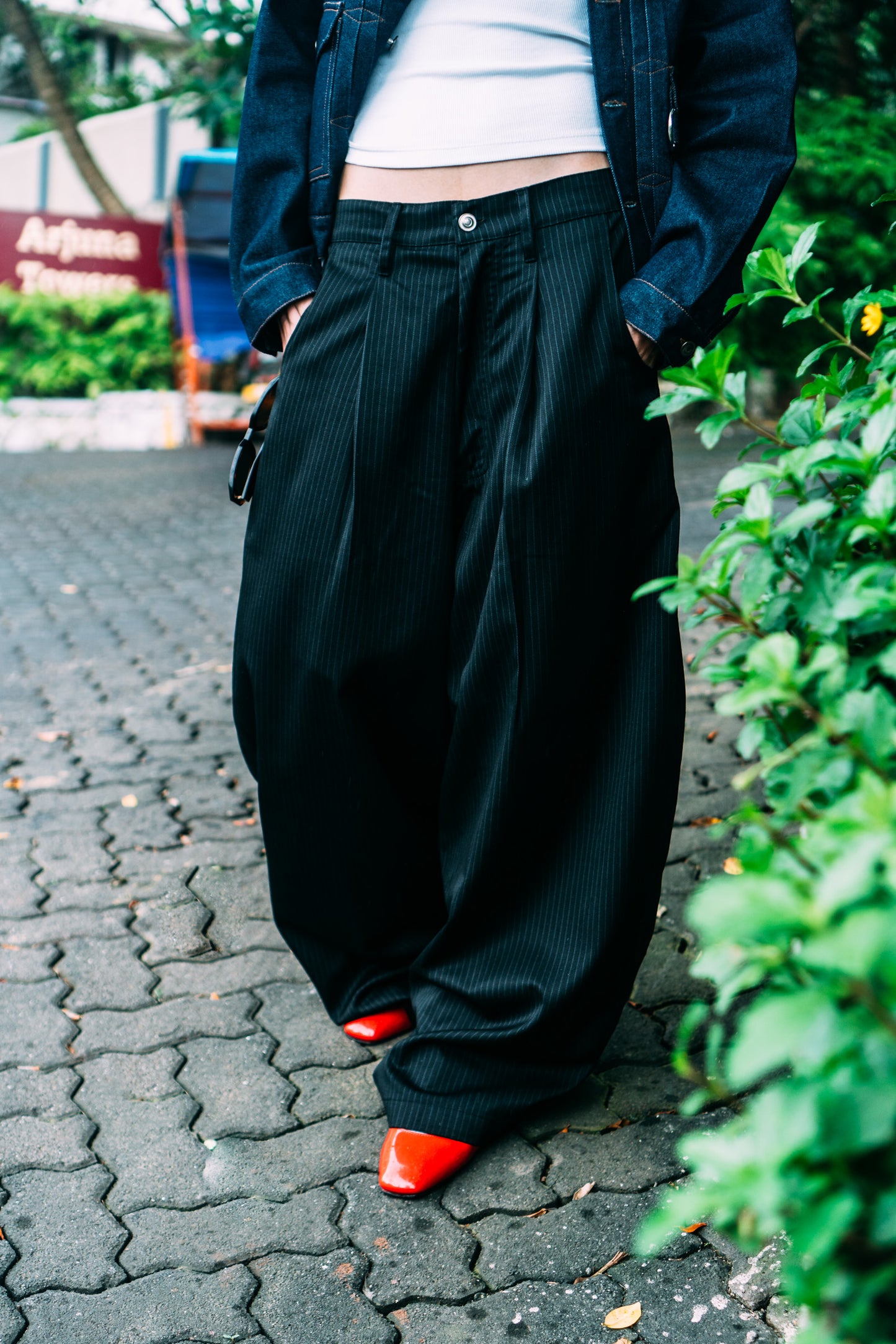 Really Wide Pants 'Black Stripes'