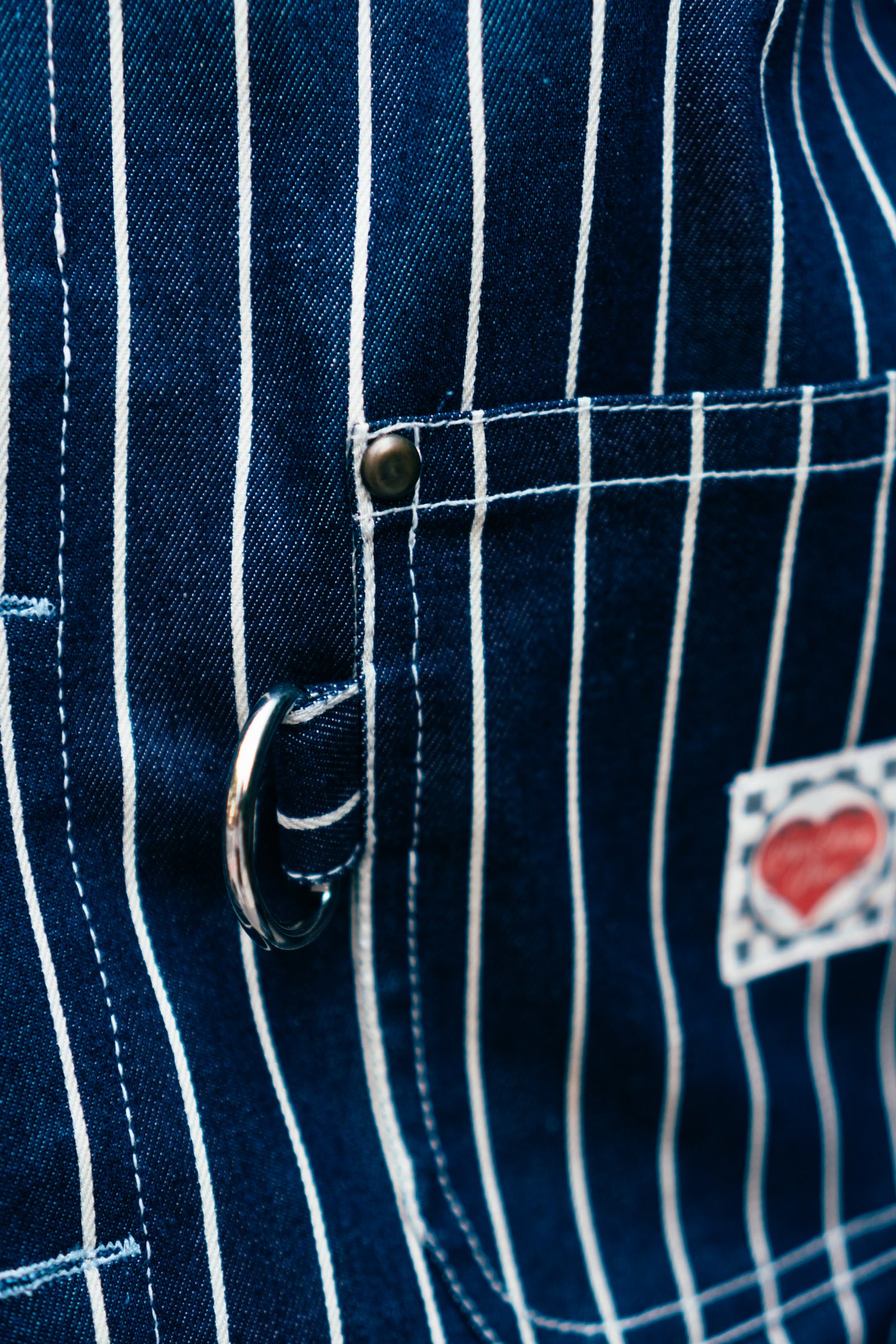 Denim Work Jacket 'Railroad Stripe'