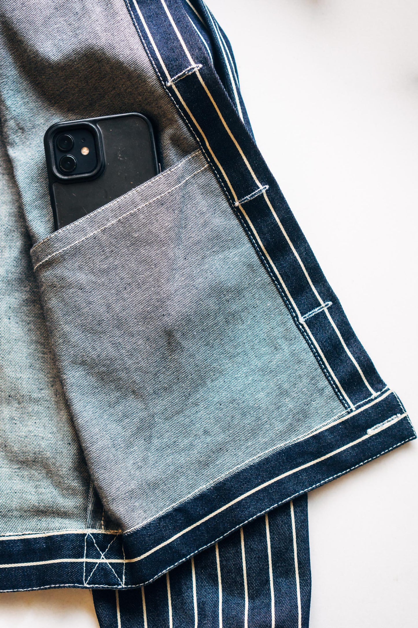 Denim Work Jacket 'Railroad Stripe'