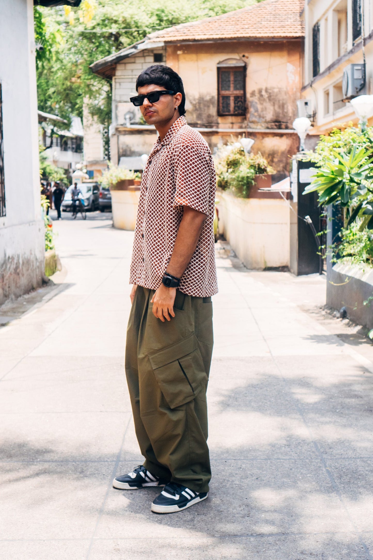 Balloon Cargo Pants 'Olive Canvas'