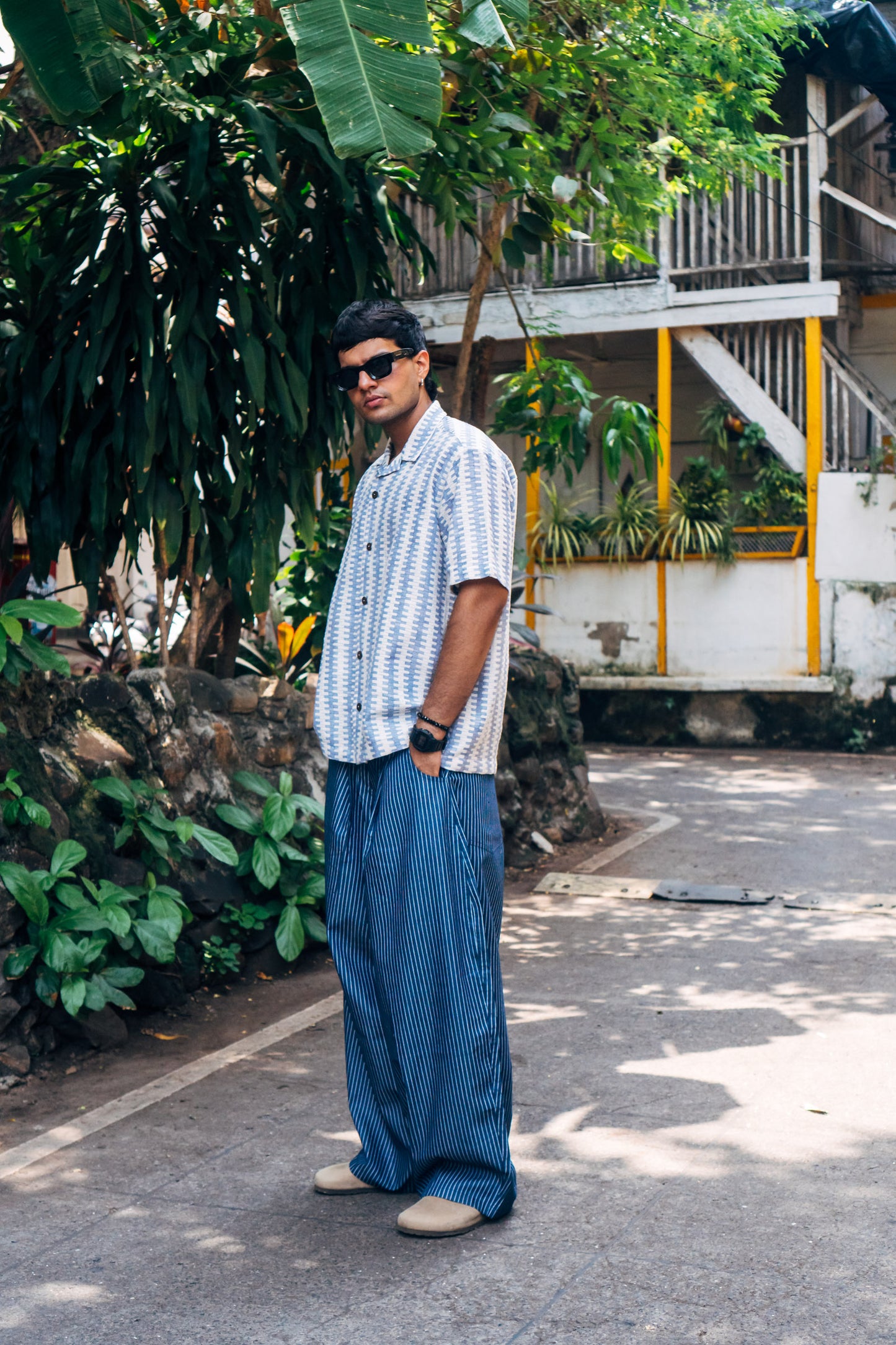 Really Wide Pants 'Blue Stripes'