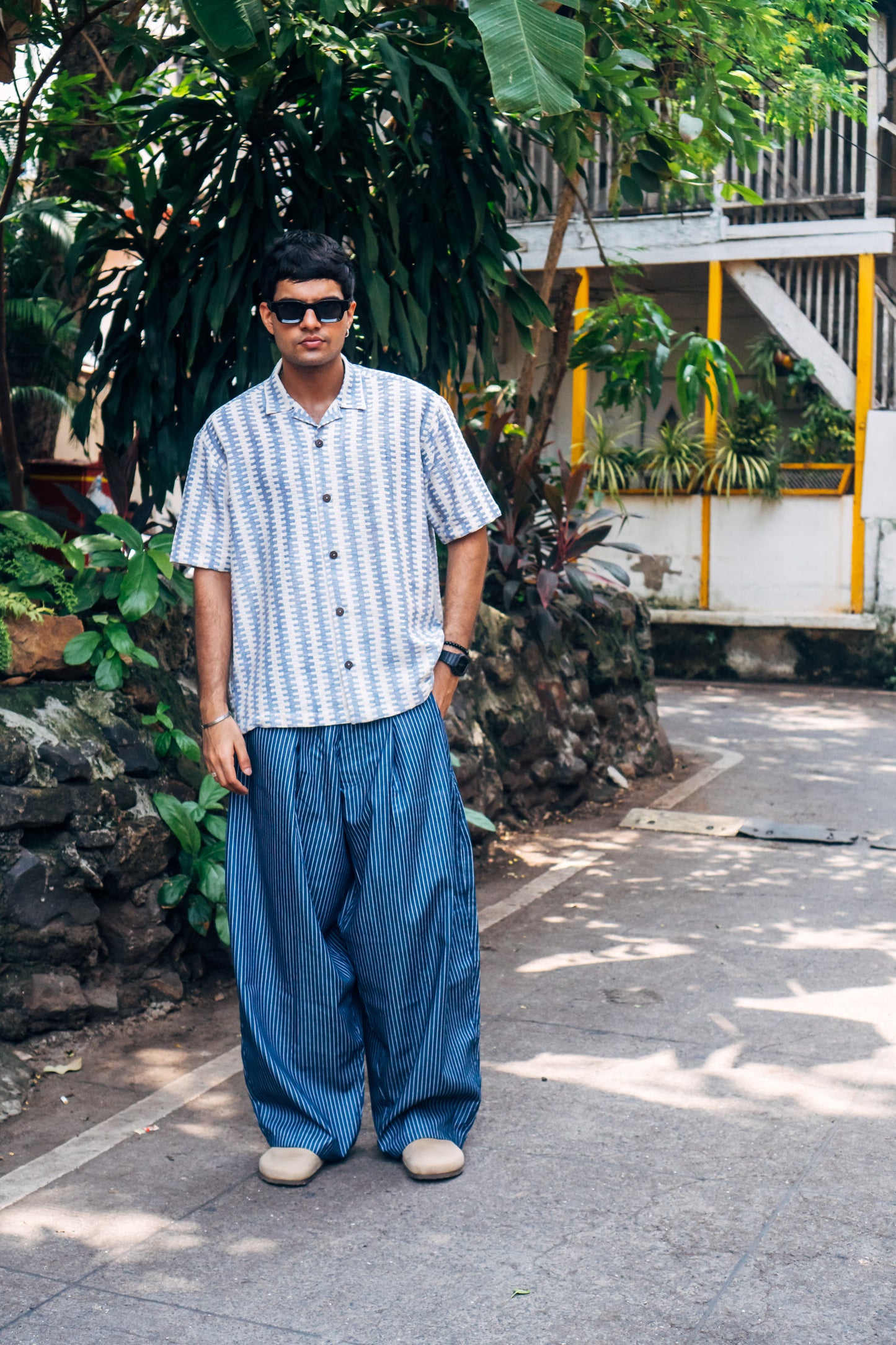 Really Wide Pants 'Blue Stripes'