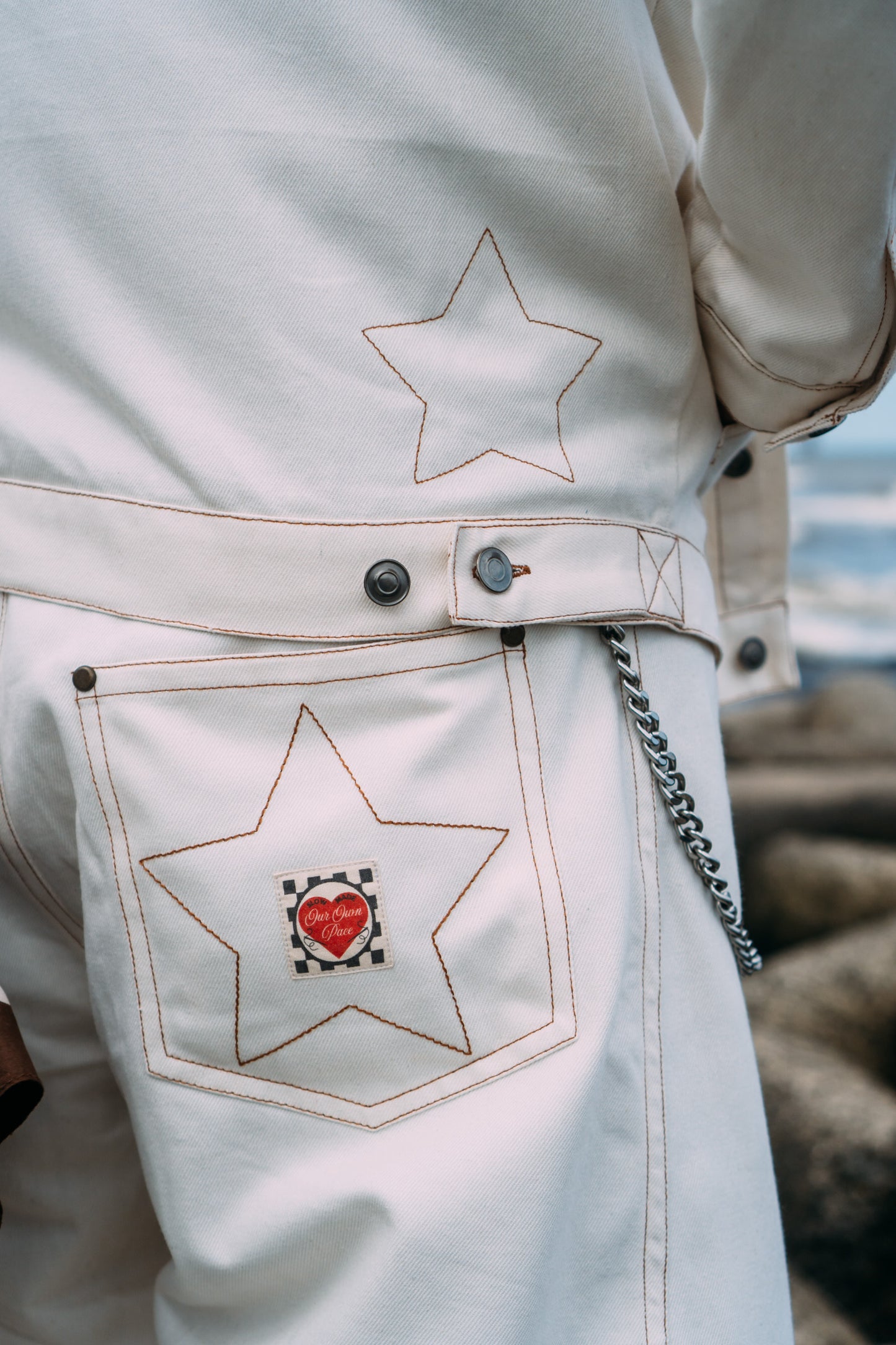 I'm A Star Horseshoe Jeans 'Off White'