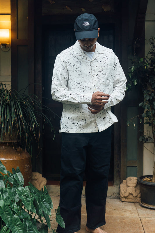 L/S Camp Shirt 'Paint Splatter Khadi'
