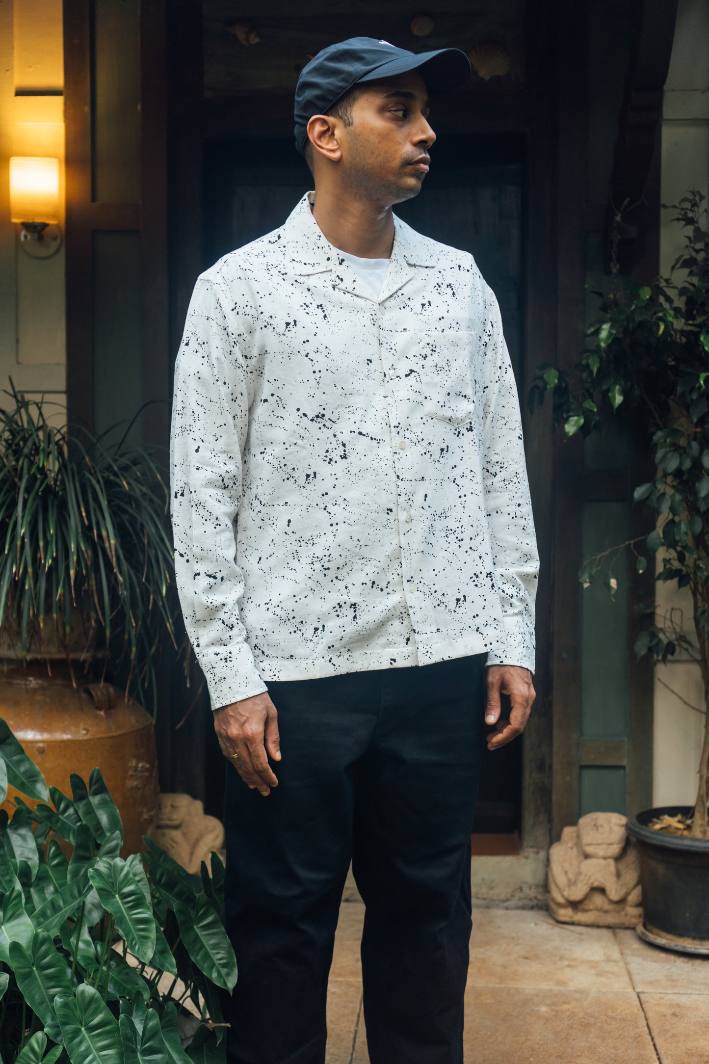 L/S Camp Shirt 'Paint Splatter Khadi'