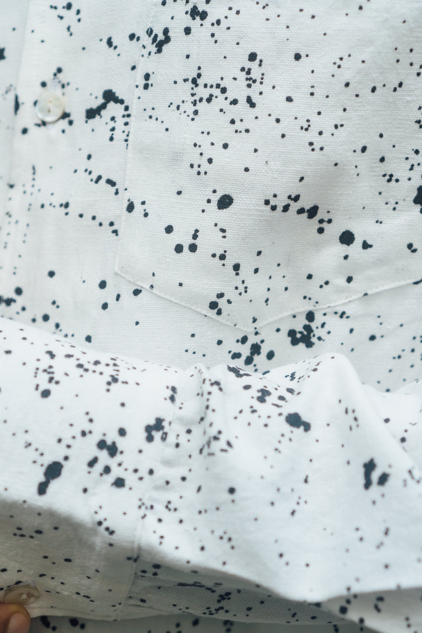 L/S Camp Shirt 'Paint Splatter Khadi'