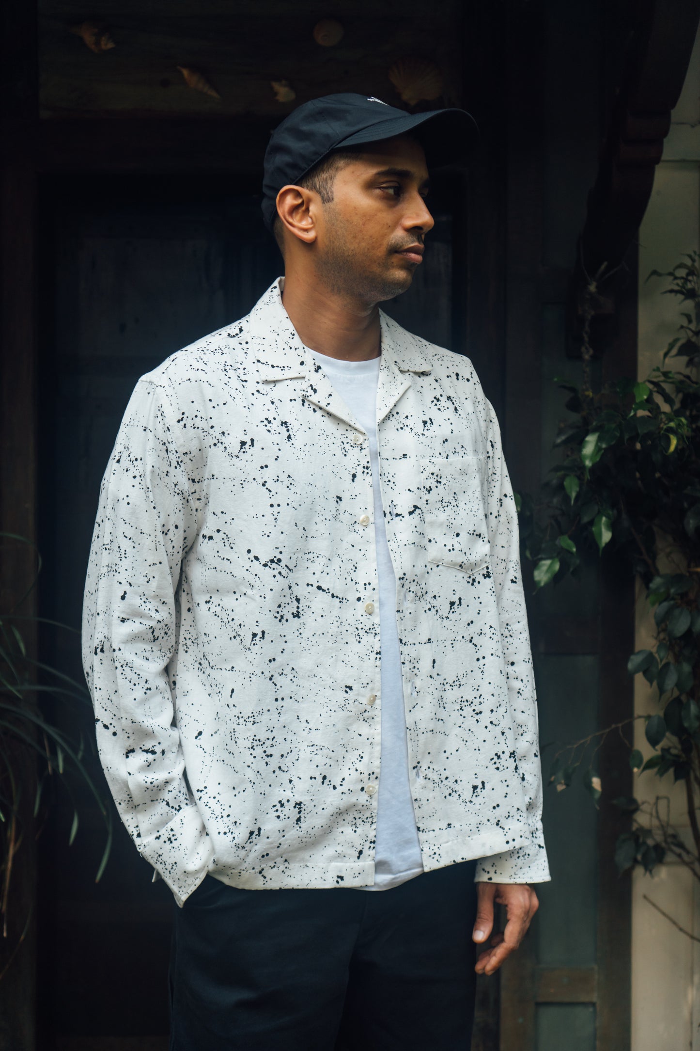 L/S Camp Shirt 'Paint Splatter Khadi'