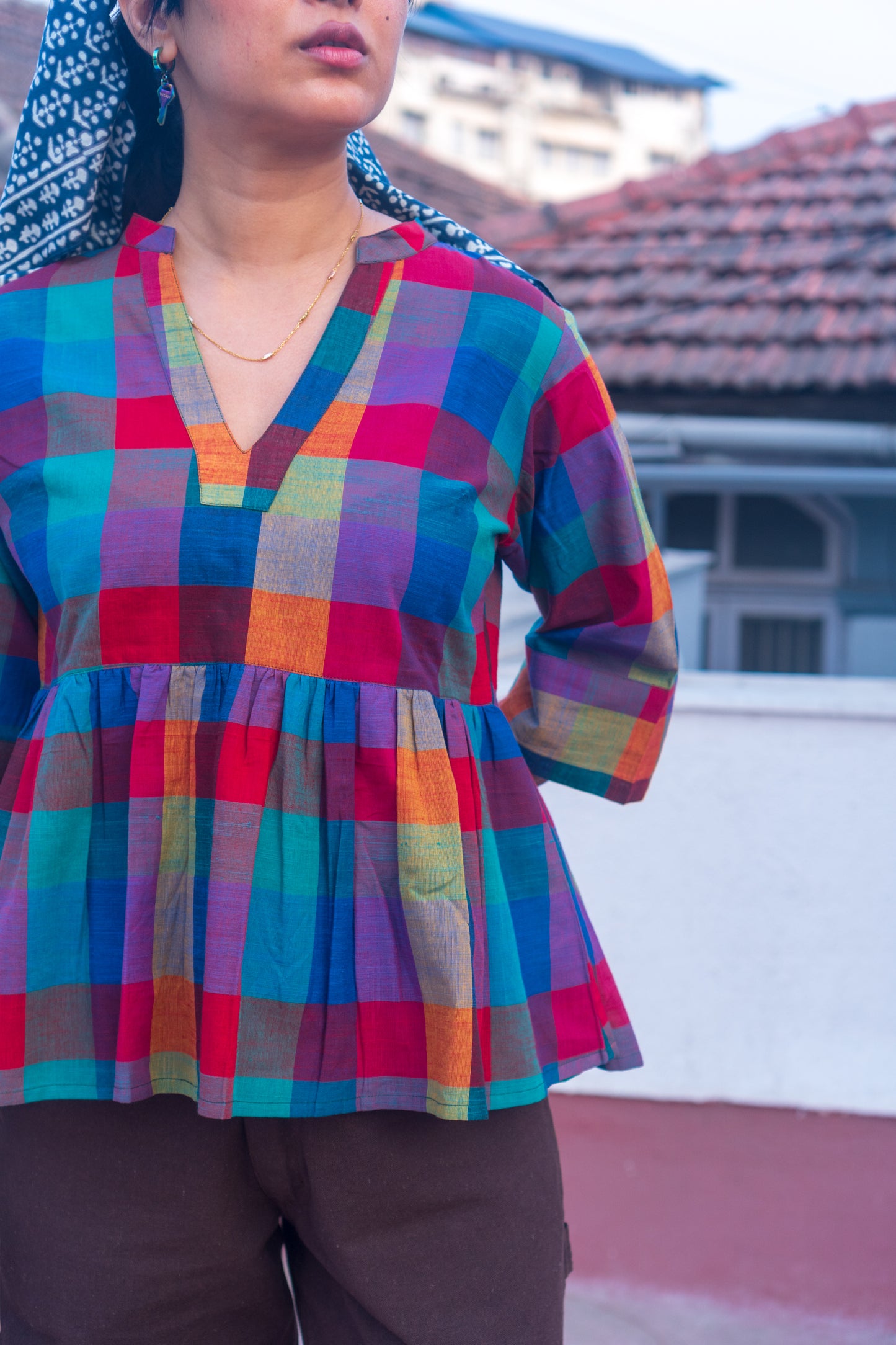 Peplum Top 'Handloom 1'