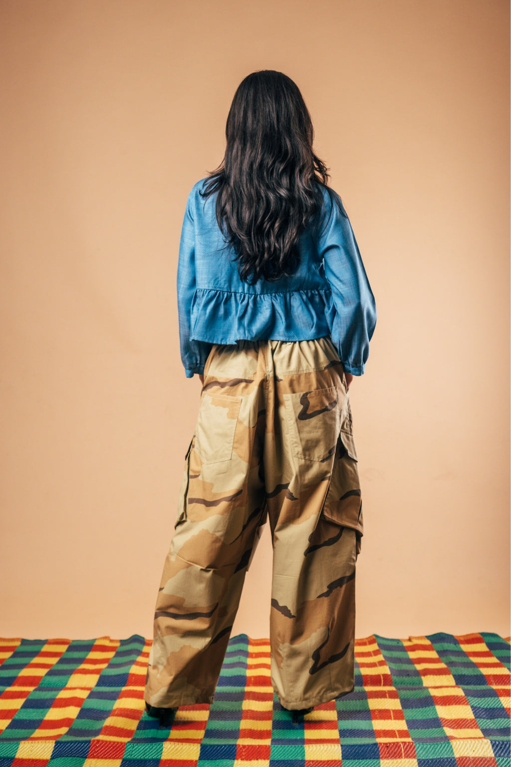 Balloon Cargo Pants 'Desert Camo Ripstop'