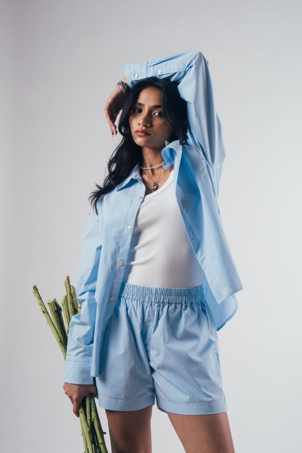 Sunday Morning Shirt 'Ocean Blue'