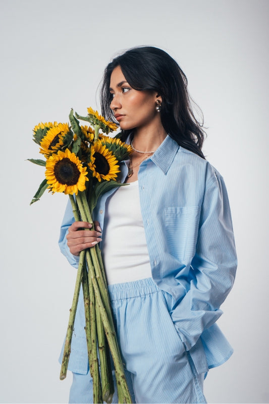 Sunday Morning Shirt 'Ocean Blue'