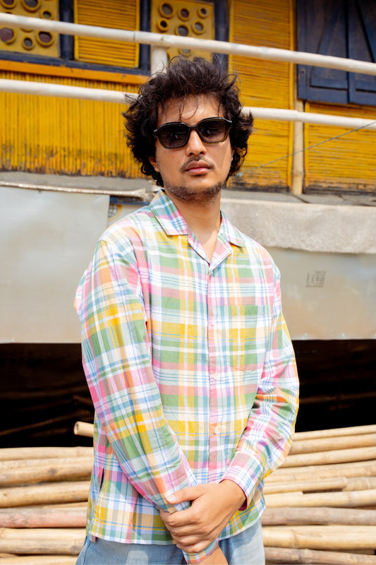 L/S Camp Shirt 'Madras Magic 01'
