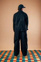 Balloon Cargo Pants 'Black Twill'