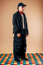 Balloon Cargo Pants 'Black Twill'