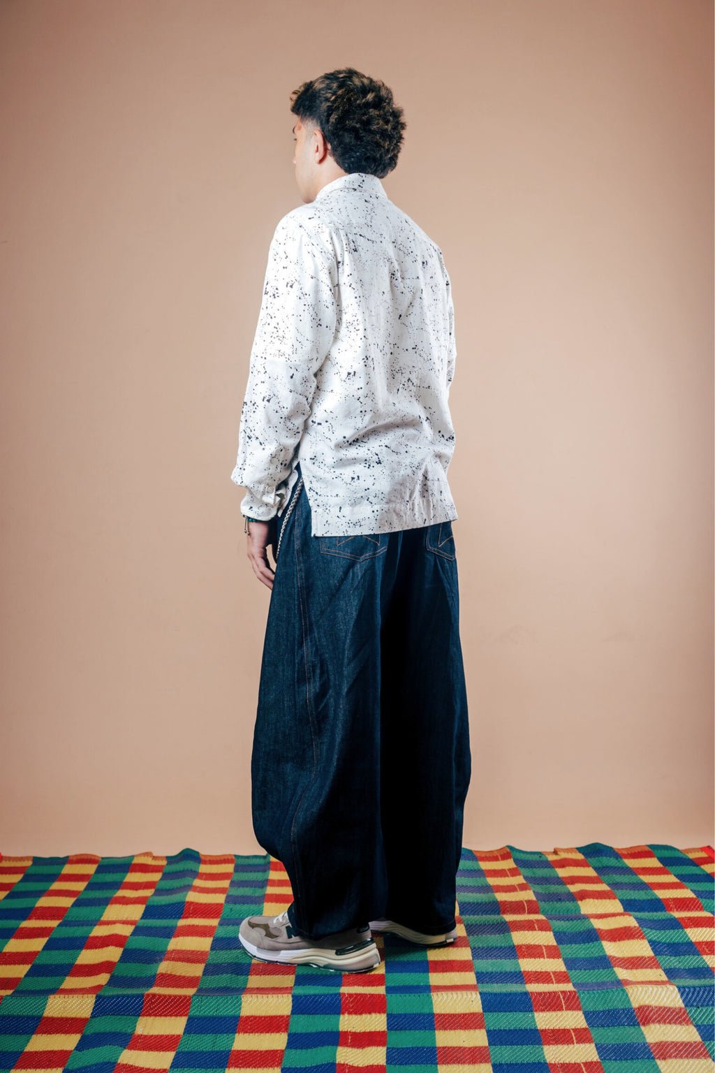 L/S Camp Shirt 'Paint Splatter Khadi'