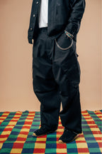 Balloon Cargo Pants 'Black Twill'