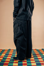 Balloon Cargo Pants 'Black Twill'