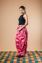 Balloon Cargo Pants 'Pink Camo'