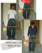 Really Wide Pants 'Black Stripes'