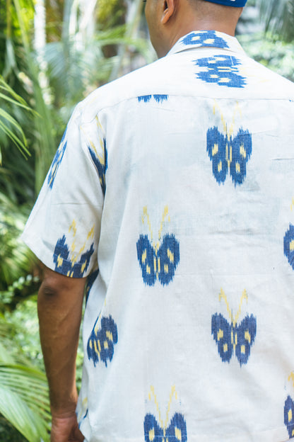 S/S Camp Shirt 'Butterfly Ikat'