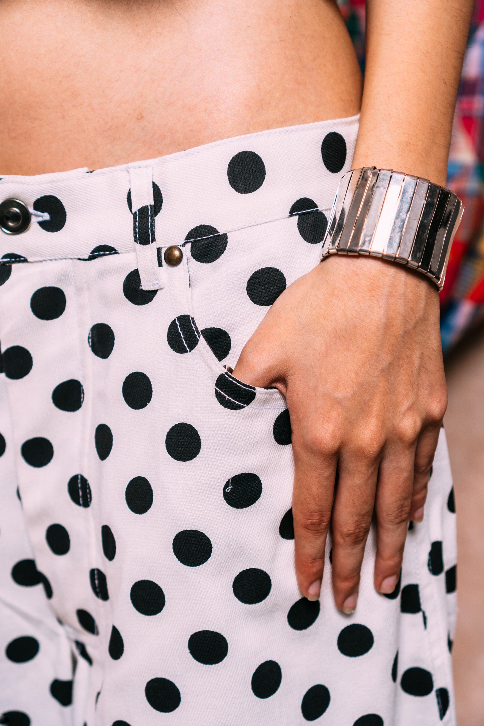 I'm A Star Horseshoe Jeans 'Black Polka Dots'