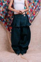 Really Wide Pants with Skirt 'Raw Indigo'
