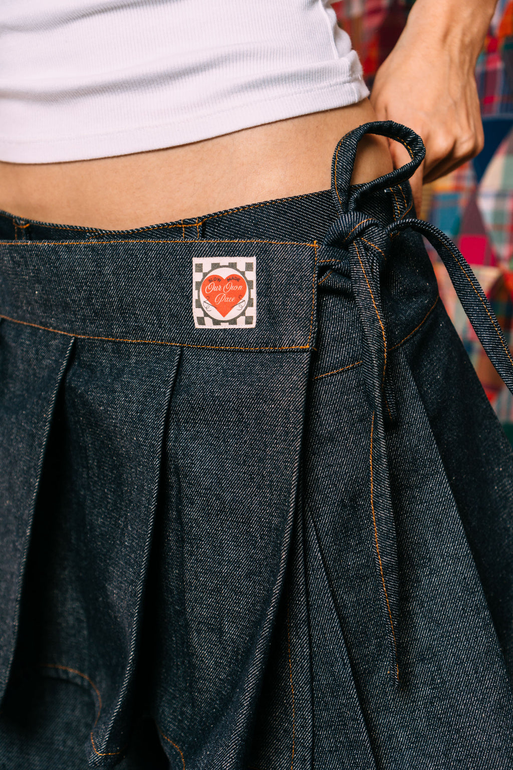 Really Wide Pants with Skirt 'Raw Indigo'