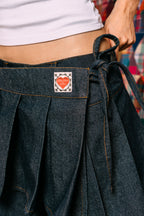 Really Wide Pants with Skirt 'Raw Indigo'