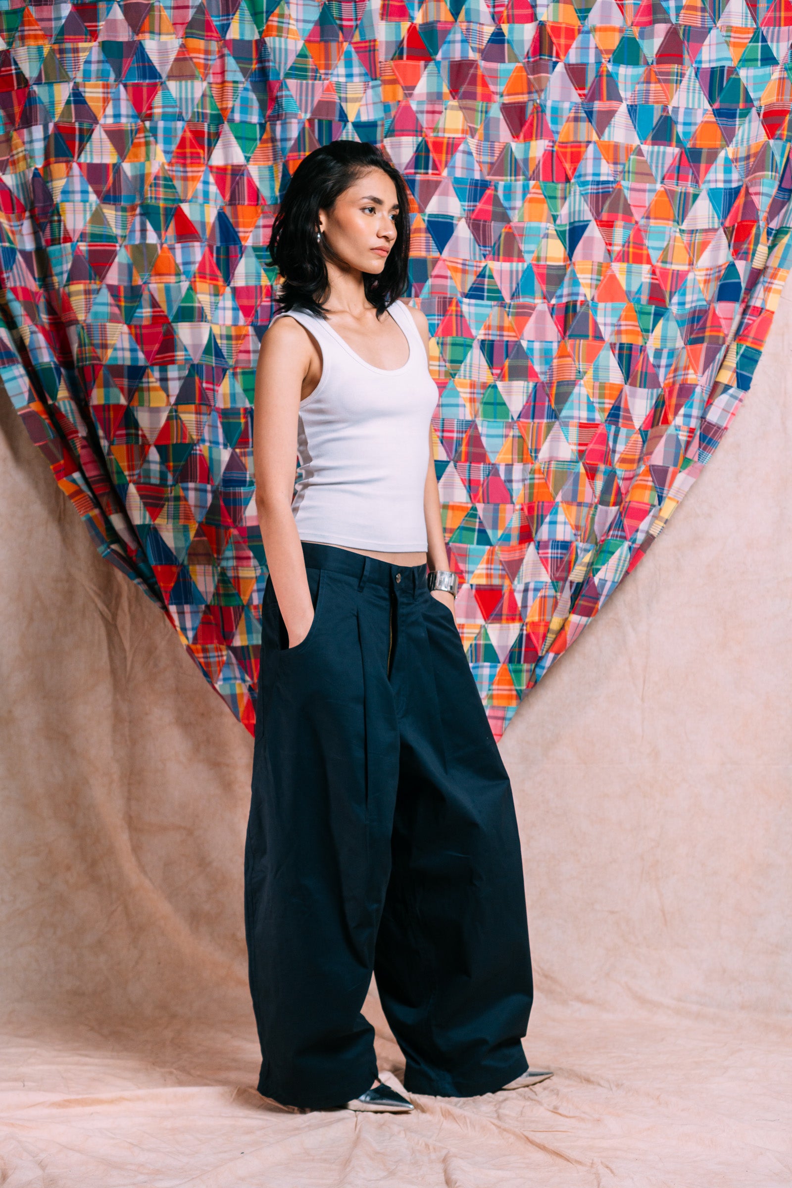 Really Wide Pants 'Navy Twill'