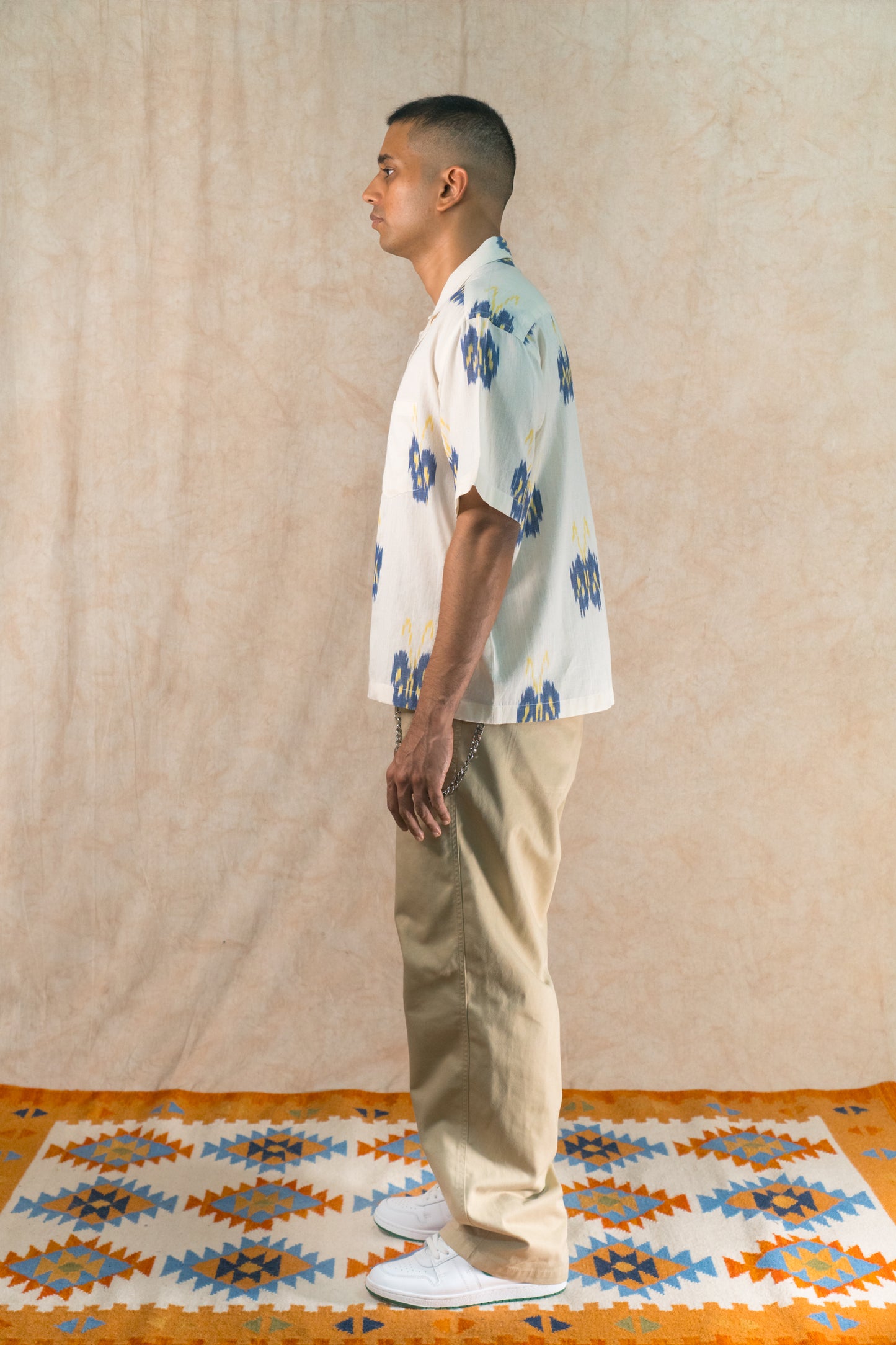 S/S Camp Shirt 'Butterfly Ikat'