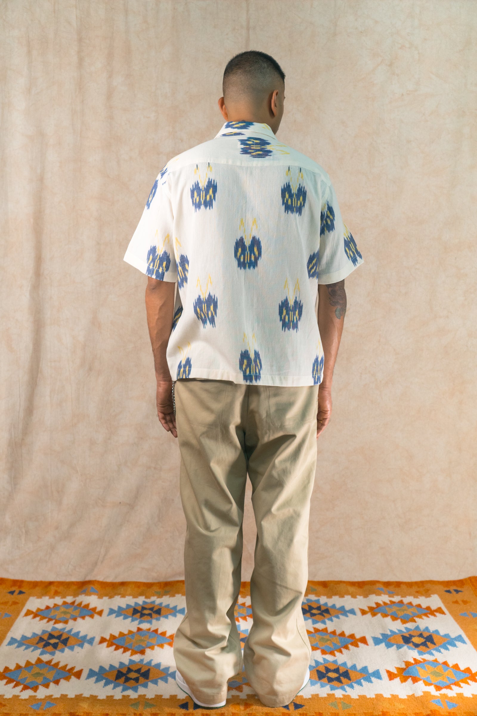 thisuniform Ikat Cloth Butterfly Shirt 節約 Ikat Cloth Butterfly