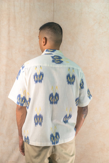 S/S Camp Shirt 'Butterfly Ikat'