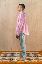 L/S Boxy Shirt 'Cotton Candy Ikat'