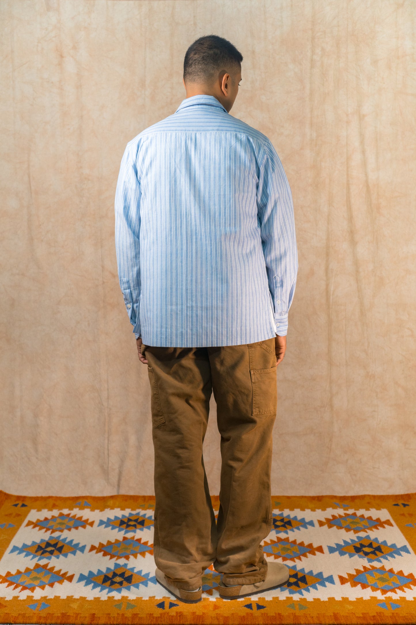 L/S Camp Shirt 'Blue Oxford Khadi'