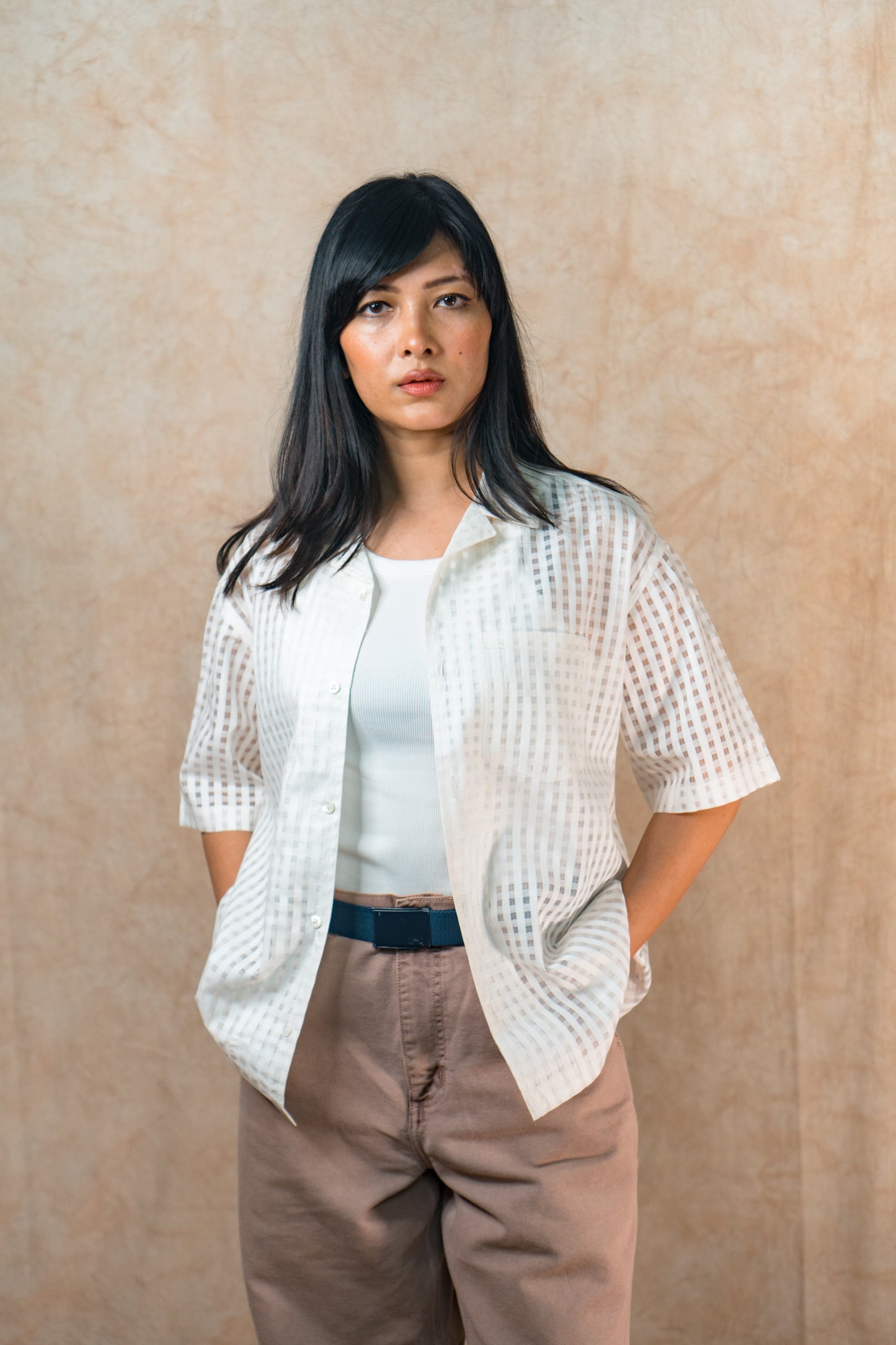 S/S Camp Shirt 'Cloud Khadi'