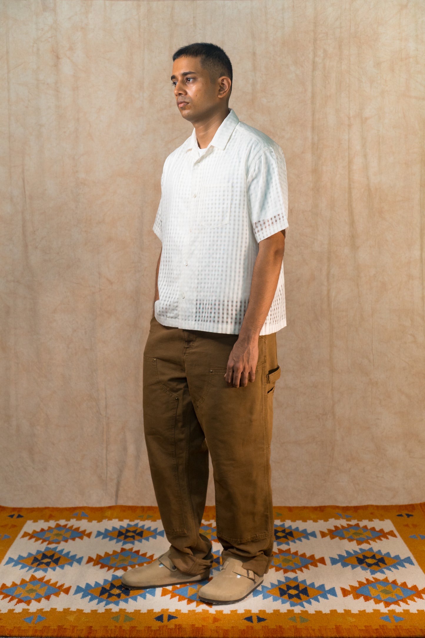 S/S Camp Shirt 'Cloud Khadi'