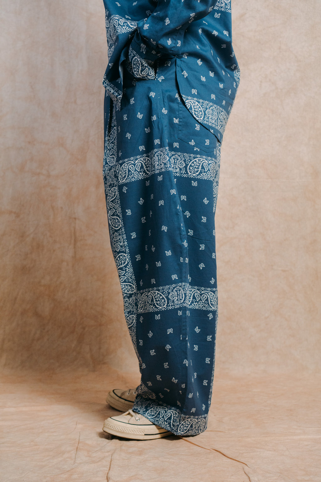 Really Wide Pants 'Blue Paisley'