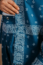 Sunday Morning Shirt 'Blue Paisley'