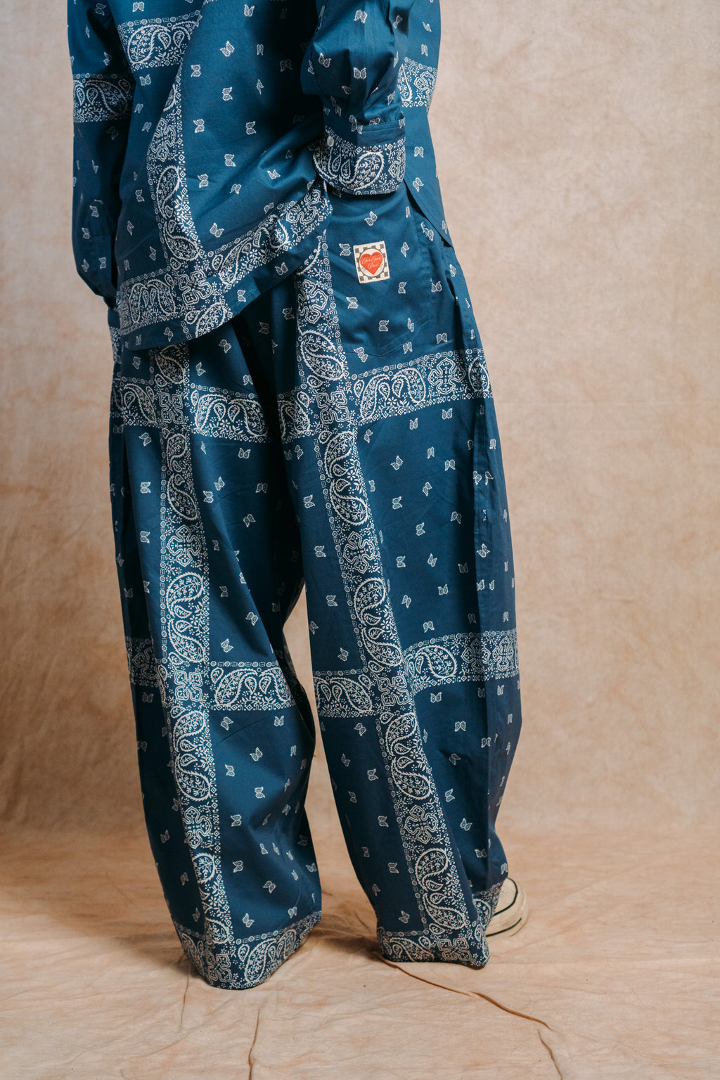 Really Wide Pants 'Blue Paisley'