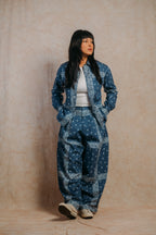 Sunday Morning Shirt 'Blue Paisley'
