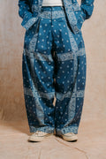 Really Wide Pants 'Blue Paisley'