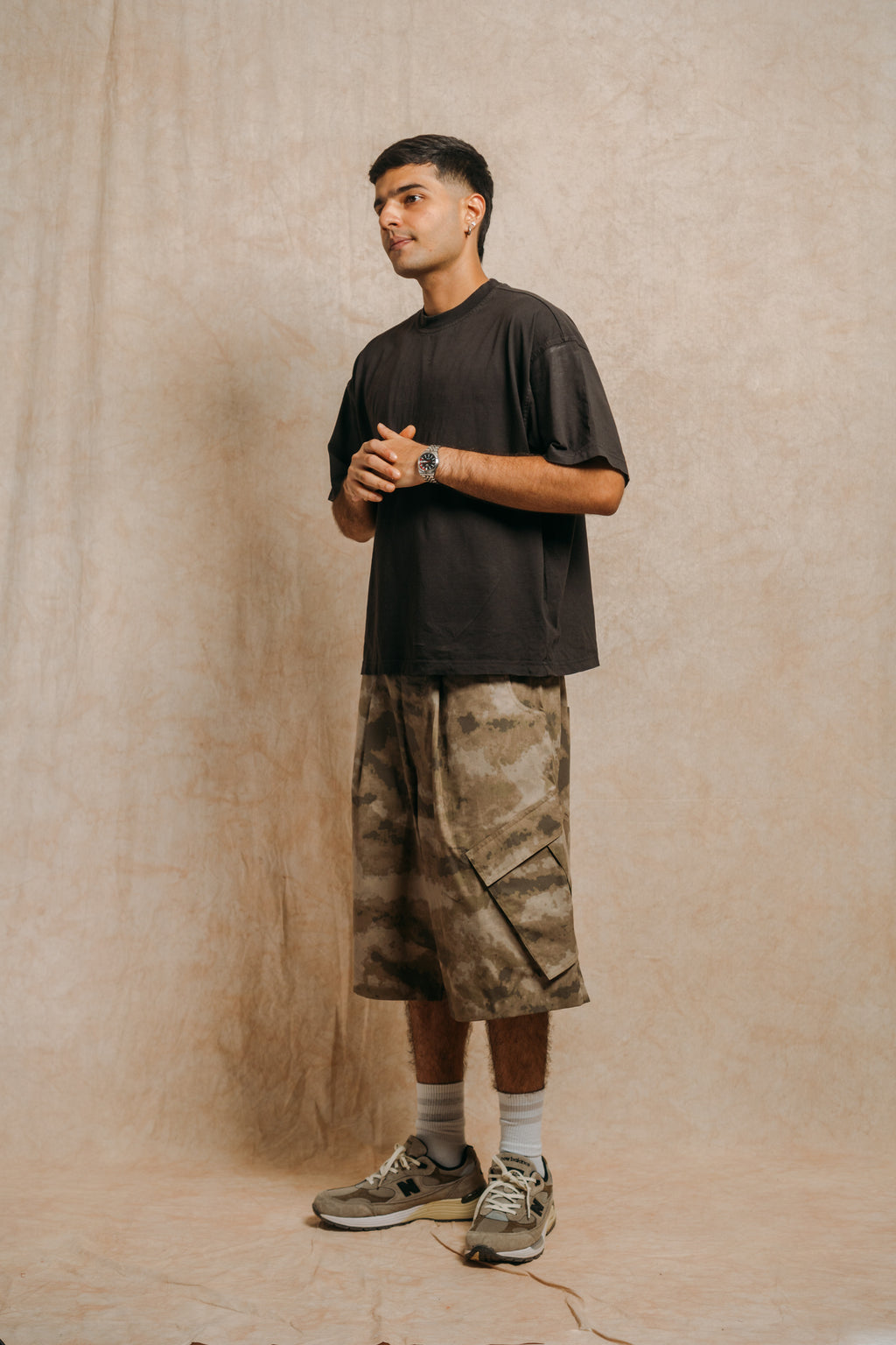Balloon Cargo Shorts 'Diffused Brown Camo Ripstop'