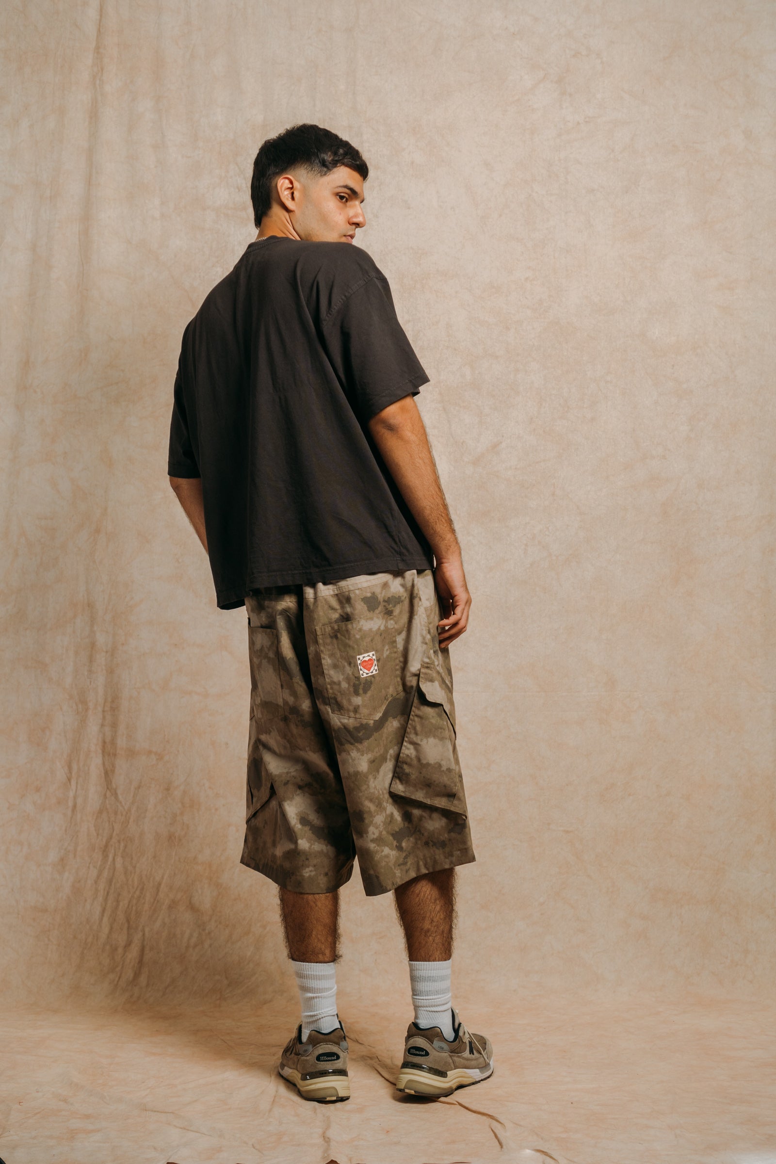 Balloon Cargo Shorts 'Diffused Brown Camo Ripstop'